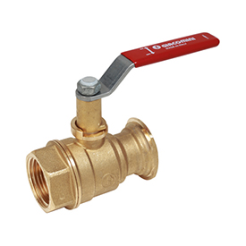 R285L Ball valve, female connection-connection for nut, specific for circulator