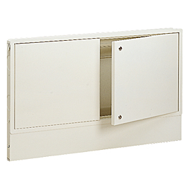 R502 Flush-mount cabinet for manifold, with adjustable wall bearing