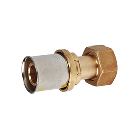 RM179P-G Straight fitting with threaded flat seat nut ISO228, for Multigas system