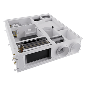 KHRD-HP Ventilation units with energy recovery and dehumidification/integration, with damper, horizontal ins