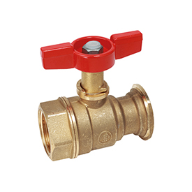 R285 Ball valve, female connection-connection for nut, specific for circulator
