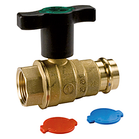 R854VT Ball valve, female-press connections