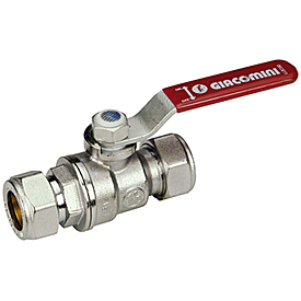 R258CC Ball valve, compression connections for copper pipes