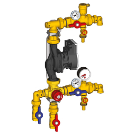 R557R-6 Thermostatic mixing unit for heating systems with single circuit