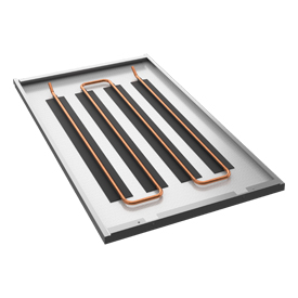 K60C GK TOP active metal panels for radiant suspended ceilings with exposed parallel or crossed structure