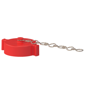 A80P Plastic cap and chain - Red color