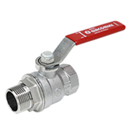 R854L Ball valve, female-male connections