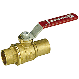 R258DL Ball valve, Sweat connections for copper pipes