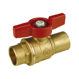 R258D Ball valve, Sweat connections for copper pipes
