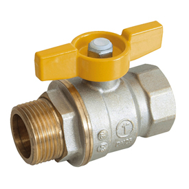 R734GA Ball valve, female-male connections, EN331:2015 approved