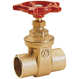R230 Gate valve with Sweat connections