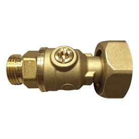 R252-2 Ball valve, adaptor-female connections with nut and gasket, for pump or mixing valve