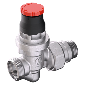 R412DB Straight valve with thermostatic option with dynamic flow balancing