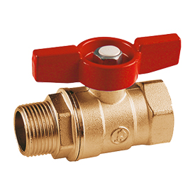 R254D-U Ball valve, female-male connections