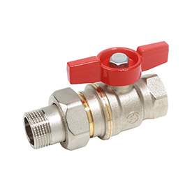 R919 DADO ball valve, female-tail piece male connections