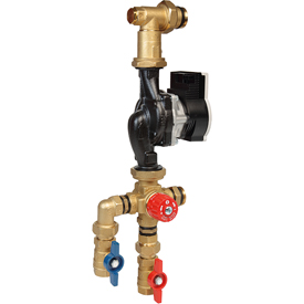 R557R-5 Thermostatic mixing unit for manifolds with 298 mm center distance