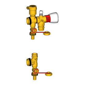 R557K-4 End by-pass kit for R553K manifolds, use in combination with R557K-5