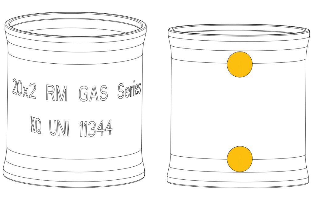 raccordo RM gas e setto isolante