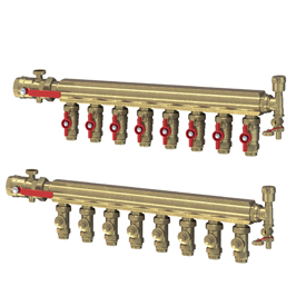 R553KI Preassembled brass manifold for industrial plants