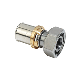 RM179E Straight fitting, Eurocone adaptor with nut