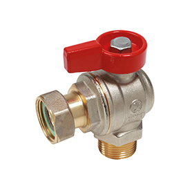 R780P-1 Angle ball valve, male-female connections, for under boiler use and meters connection