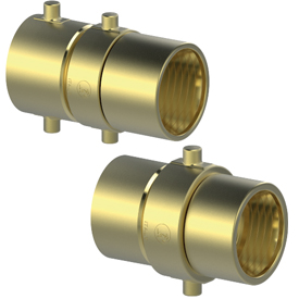A70 Single or double lug brass coupling
