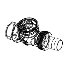 R608-2 Ball cock, male connection-hose connection
