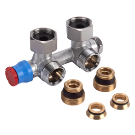 R386MT Single-pipe angle valve with thermostatic option for radiator panels and toweldryers