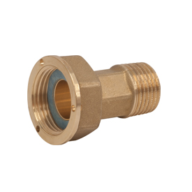 R37FM Tail piece, male connections, with nut and gasket