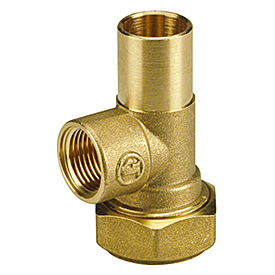 R531 Tee fitting with thermometer connection, for R553D, R553S, R551S manifolds