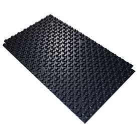 R979TG Thermoformed insulation panel in EPS with graphite and optional diagonal pipe laying