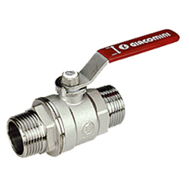 R253DL Ball valve, male-male connections