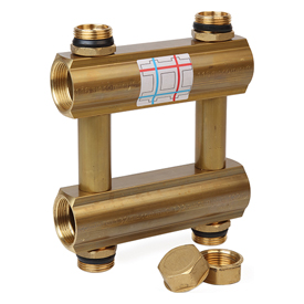 R586 Brass manifold for boiler room