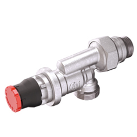 R415DBA Reverse angle valve with thermostatic option with dynamic flow balancing