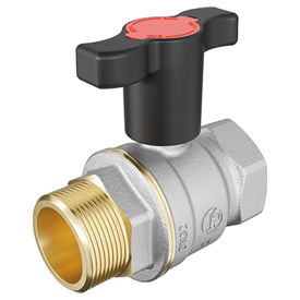 R734TH Ball valve, female-male connections