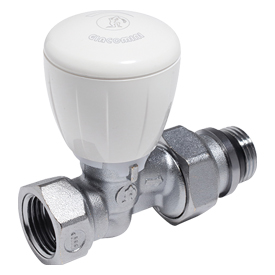 R422TG Micrometric straight valve with thermostatic option