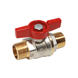 R913 DADO ball valve, male-male connections